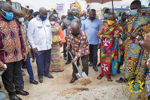 Read more about the article Sod cutting on Kumasi – Obuasi rail line …. A year on