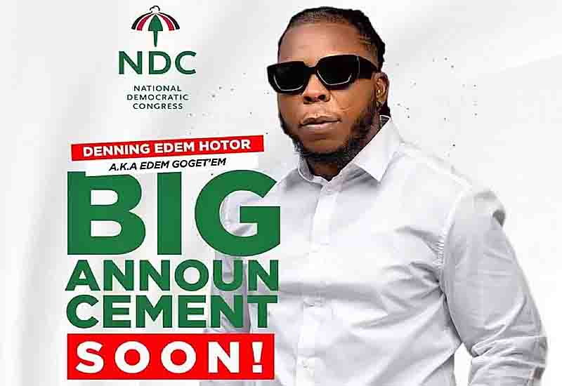 Read more about the article Rapper Edem set to declare candidacy for NDC parliamentary primaries seat