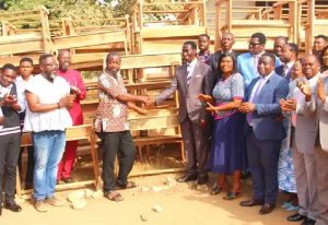 Read more about the article Church of Pentecost pastors, wives donate furniture to Asare Bediako SHS