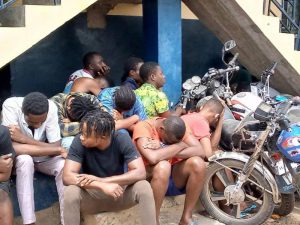 Read more about the article Accra: Police arrests 215 suspects – 17 of them women; impounds 168 motorbikes