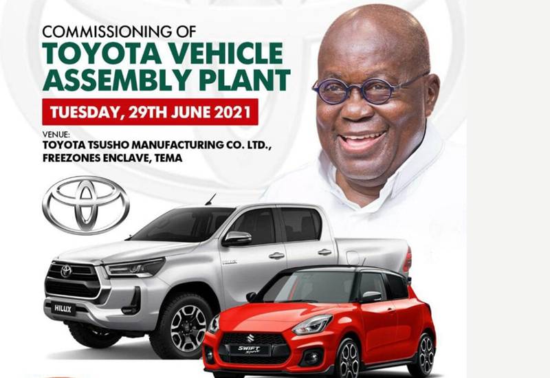 You are currently viewing Akufo-Addo commissions Toyota Assembly Plant at Tema