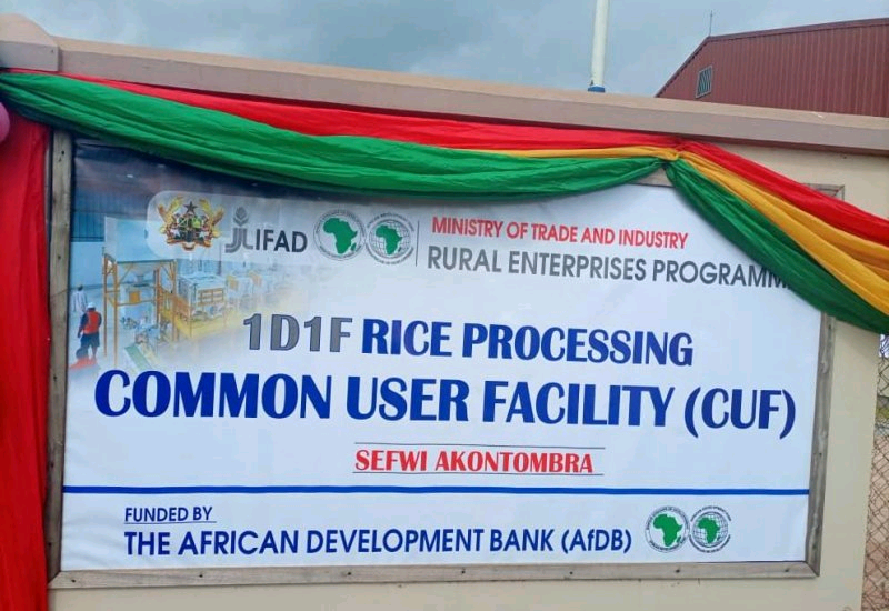 You are currently viewing Rice factory commissioned under 1D1F…..Prez. Akufu Addo