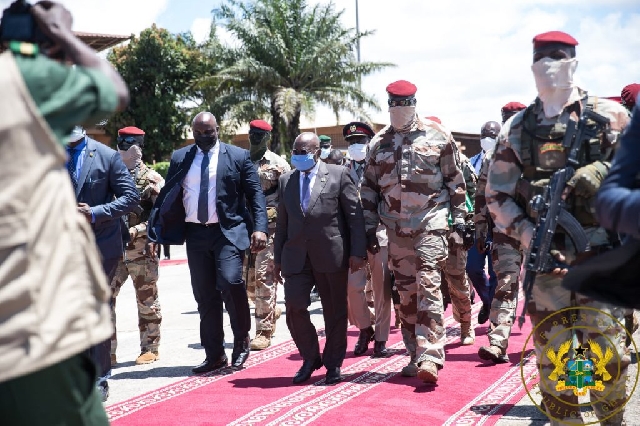 Read more about the article Prez, Akufo-Addo meets Guinea coup leaders