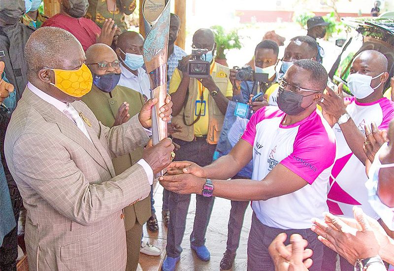 You are currently viewing Asantehene bears Queen’s Baton At Manhyia Palace