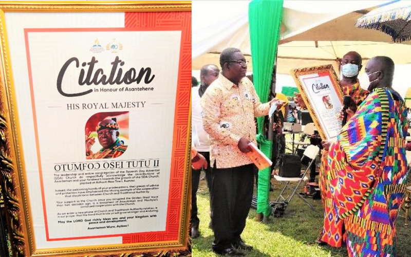 Read more about the article Asantehene, Akufu Addo honoured for dedicated services to humanity