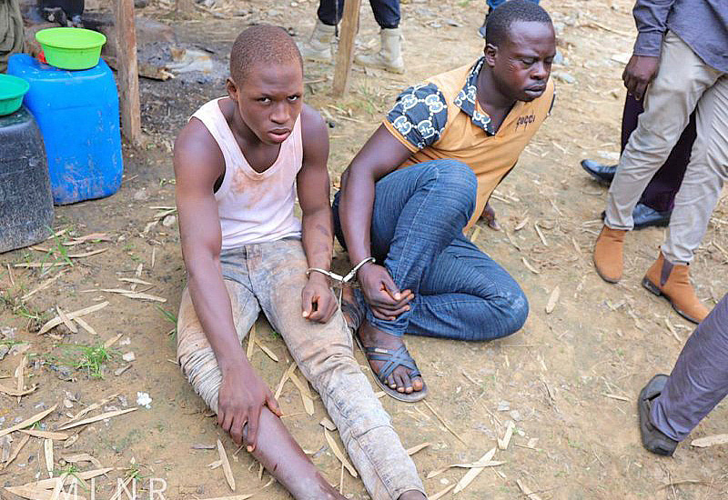 You are currently viewing Seven illegal miners caged as Deputy Minister, taskforce storm galamsey sites