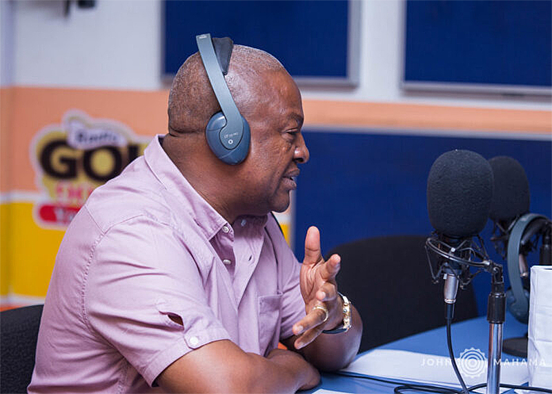 You are currently viewing Mahama donates GHC100k to Radio Gold to restart operations