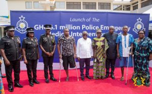 Read more about the article President commissions two medical centres, launches GHC6.1 million Medical Fund for Police Service