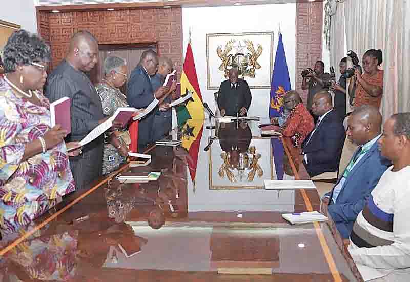 You are currently viewing President Akufo-Addo swears in National African Peer review Mechanism Governing Council