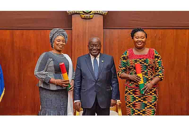 You are currently viewing Lariba Zuweira Abudu and Deputy Francisca Oteng Mensah take office at Gender Ministry