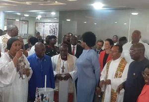 Read more about the article First Lady Rebecca, Dr. Bawumia join President Akufo-Addo to cut 79th Birthday cake