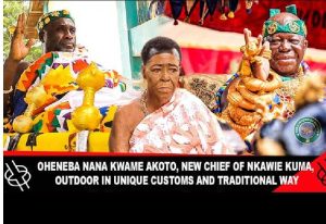 Read more about the article Nkawie Traditional Council outdoors Nana Kwame Akoto