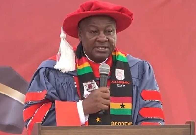 You are currently viewing FULL TEXT: John Mahama speaks at 2nd Graduation Ceremony of Academic City Uni College