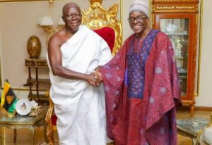 Read more about the article Bagbin and Asantehene discuss electoral peace and national issues